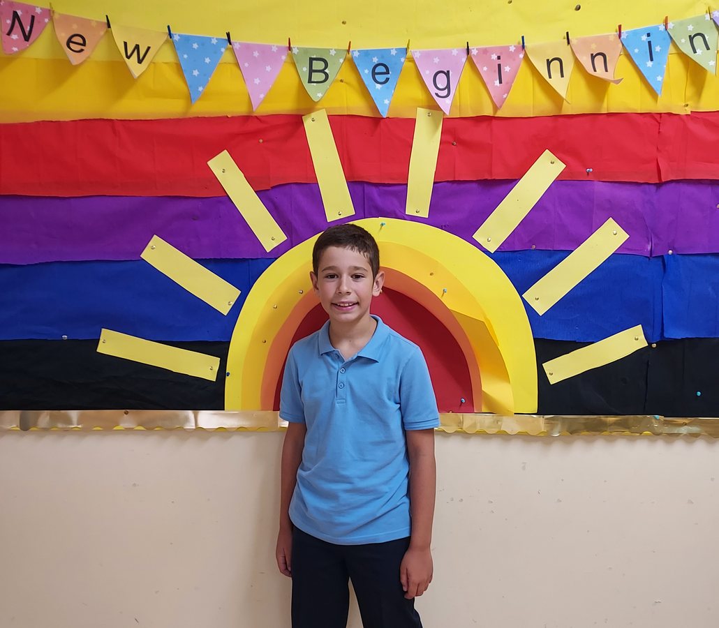 Alumno de Educación Primaria en su clase