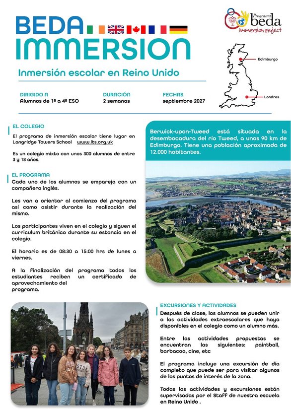 Ficha informativa: inmersión escolar en Reino Unido, curso 2027-2028 (PDF)